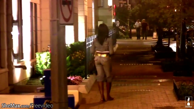 Ebony shemale exposes her uncut black shecock and big boobs_main_thumbnail