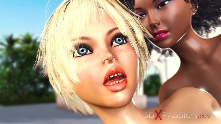 Hot sex in L.A. Sexy ebony dickgirl plays with Legal-age blonde in luxurious villa_main_thumbnail