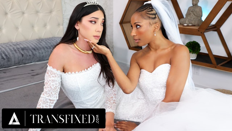 TRANSFIXED - Bride Olivia Jay Lets Virgin T-Girl Kasey Kei CREAMPIE HER ON THEIR WEDDING NIGHT_main_thumbnail