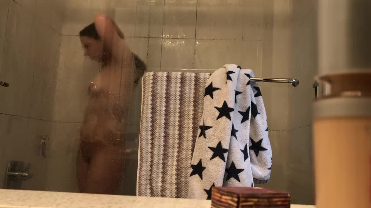 my fresh18 little Step sister spied on in the bathroom again - glass shower door_main_thumbnail
