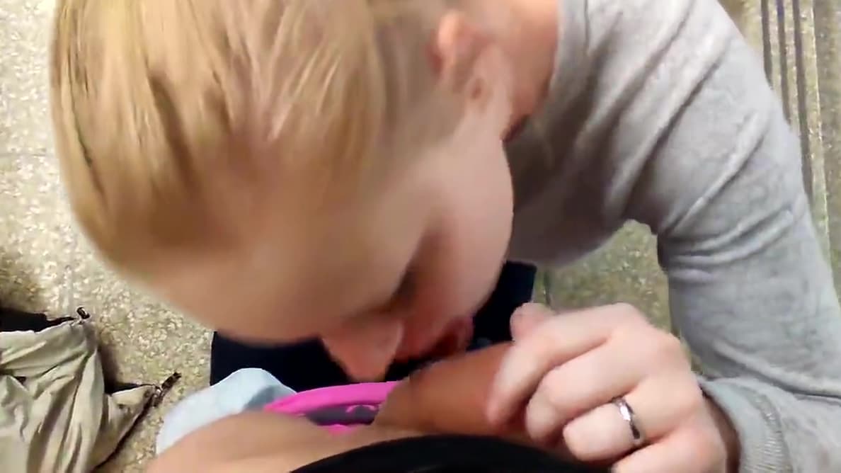 Blond teen 18+ in college stairway (POV)_main_thumbnail