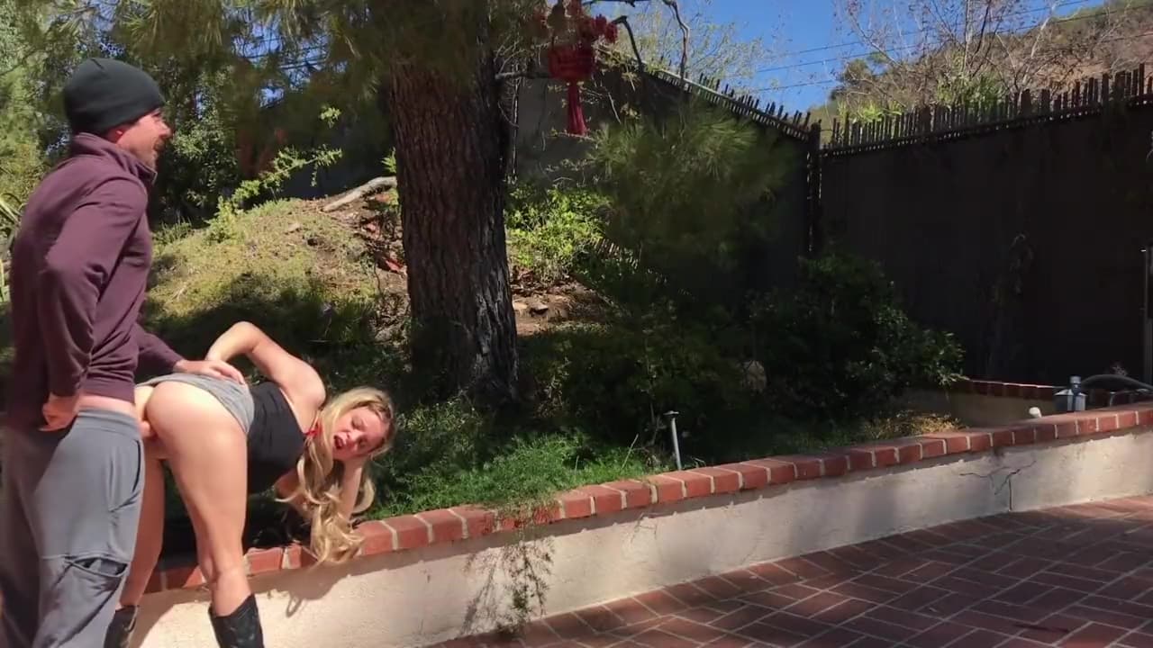 MILF in the yard fucks peeping neighbor - Erin Electra_main_thumbnail