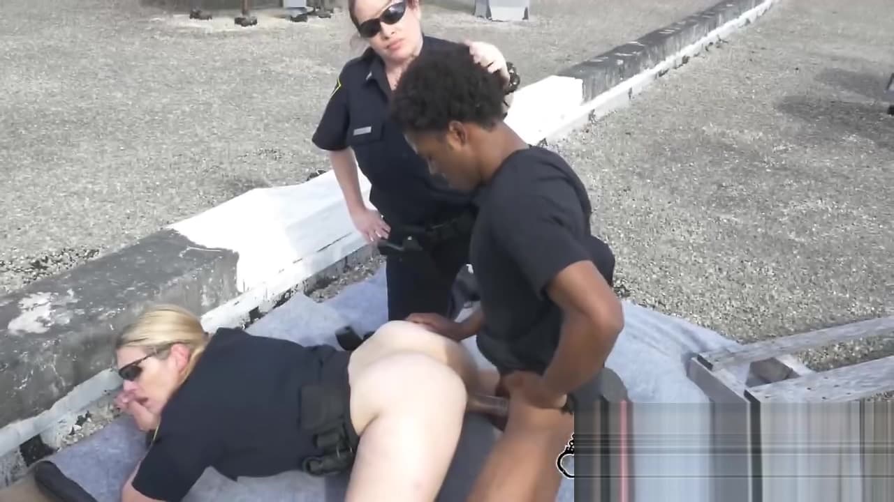 Criminal with fro fucks two officers on rooftop doggystyle_main_thumbnail