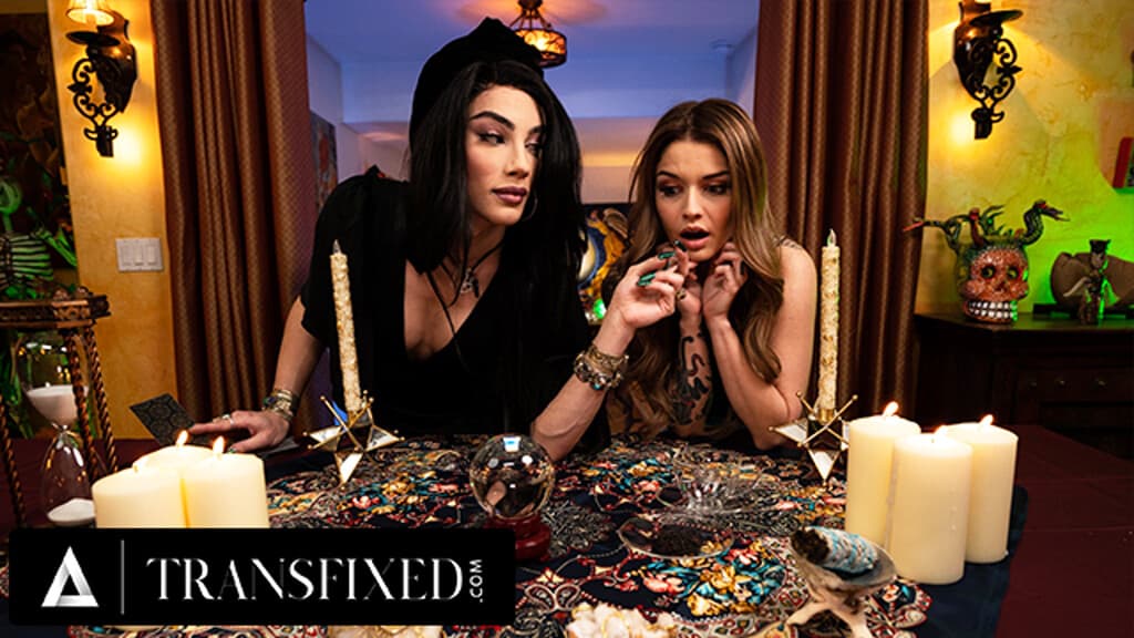 TRANSFIXED - ASMR Trans Fortune Teller Ariel Demure Hard Fucks Hot Tattooed Customer Vanessa Vega_main_thumbnail