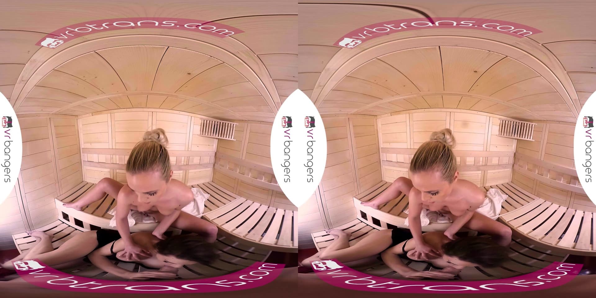VRB TRANS Valentine's threesome with two hot Darling in sauna VR Porn_main_thumbnail