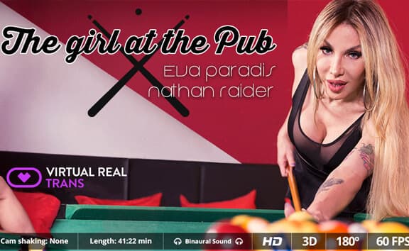 Eva Paradis,Nathan Raider in The Chick At The Pub - SexLikeReal Shemale_main_thumbnail