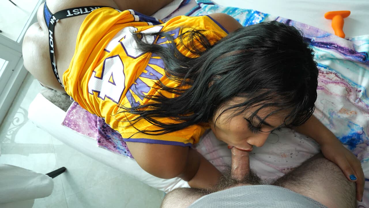 Basketball booty ladyboy fucks guy anal after he fucked her first_main_thumbnail